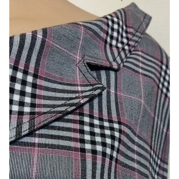 Maeve Anthropologie Plaid Dress 6P One Shoulder Prep School Girl Midi Preppy NWT - Picture 5 of 16